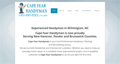 Desktop Screenshot of capefearhandyman.net